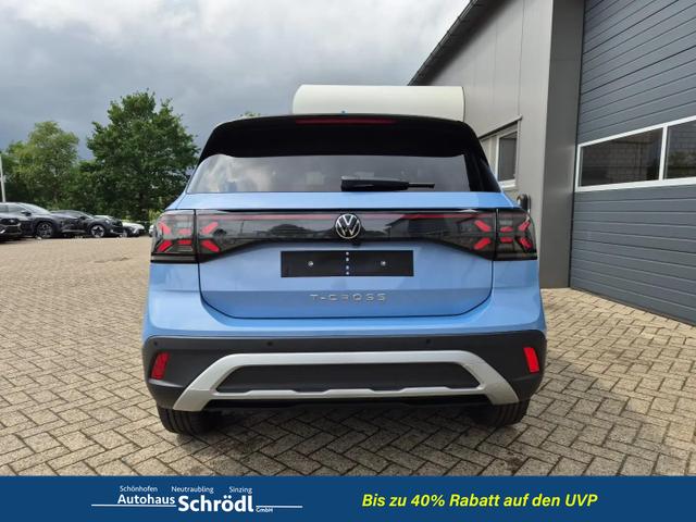 Volkswagen T-Cross 1.0 TSI 116PS DSG Life LED-Matrix-Scheinwerfer Klimaautomatik Sitzheizung PDC R&uuml;ckf.Kamera 17-LM abged.Scheiben 2xKeyless DAB+ Bluetooth Touchscreen Apple CarPlay Android Auto 