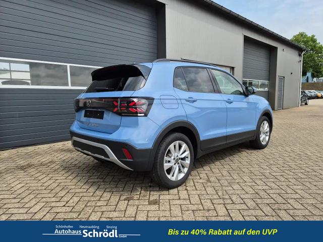 Volkswagen T-Cross 1.0 TSI 116PS DSG Life LED-Matrix-Scheinwerfer Klimaautomatik Sitzheizung PDC R&uuml;ckf.Kamera 17-LM abged.Scheiben 2xKeyless DAB+ Bluetooth Touchscreen Apple CarPlay Android Auto 
