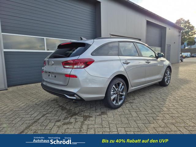 Hyundai i30 Kombi 1.5 T-GDI 95PS Sitzheizung Lenkradheizung Klimaautomatik Tempomat Navi Apple CarPlay + Android Auto PDC v+h Rückf.Kamera 17-LM 