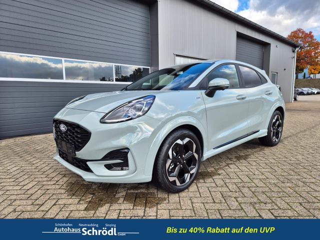 Ford Puma - ST-Line X 1.0 EcoBoost Hybrid 125PS Automatik NEUES MODELL 360&deg;Kamera AbstandsTempomat el.Heckklappe Premium Leder (Sensico) B+O-Sound Klimaautomatik Sitzheizung Lenkradheizung Frontscheibe beheizb. Ford-Navi SYNC4 Bluetooth Apple CarPlay Android A