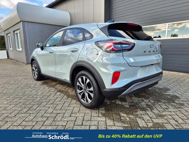 Ford Puma Titanium 1.0 EcoBoost Hybrid 125PS Automatik Klimaautomatik Sitzheizung Lenkradheizung Frontscheibe beheizb. LED-Scheinwerfer Ford-Navi SYNC4 Bluetooth Apple CarPlay Android Auto PDC 17-LM 