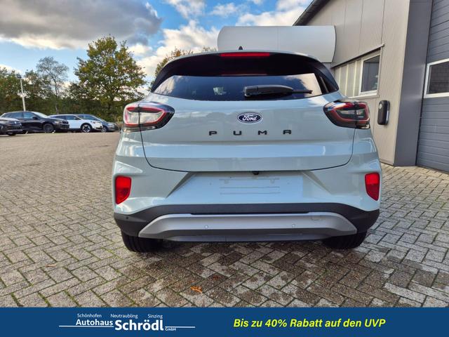 Ford Puma Titanium 1.0 EcoBoost Hybrid 125PS Automatik Klimaautomatik Sitzheizung Lenkradheizung Frontscheibe beheizb. LED-Scheinwerfer Ford-Navi SYNC4 Bluetooth Apple CarPlay Android Auto PDC 17-LM 