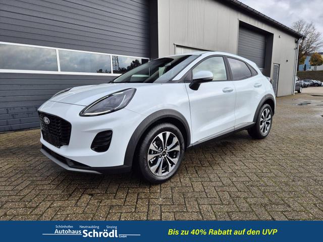 Ford Puma - Titanium 1.0 EcoBoost Hybrid 125PS Automatik Klimaautomatik Sitzheizung Lenkradheizung Frontscheibe beheizb. LED-Scheinwerfer Ford-Navi SYNC4 Bluetooth Apple CarPlay Android Auto PDC 17-LM