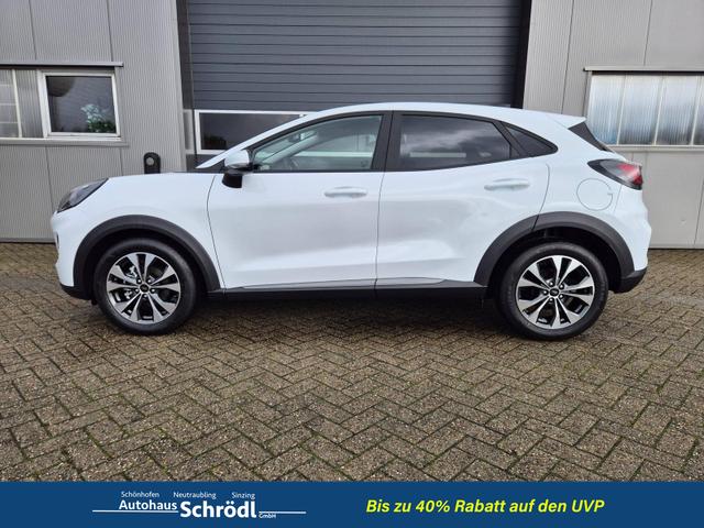 Ford Puma - Titanium 1.0 EcoBoost Hybrid 125PS Automatik Klimaautomatik Sitzheizung Lenkradheizung Frontscheibe beheizb. LED-Scheinwerfer Ford-Navi SYNC4 Bluetooth Apple CarPlay Android Auto PDC 17-LM