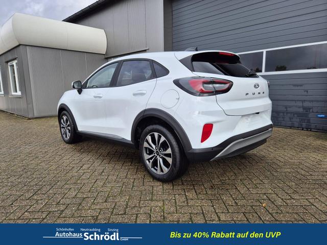 Ford Puma Titanium 1.0 EcoBoost Hybrid 125PS Automatik Klimaautomatik Sitzheizung Lenkradheizung Frontscheibe beheizb. LED-Scheinwerfer Ford-Navi SYNC4 Bluetooth Apple CarPlay Android Auto PDC 17-LM 