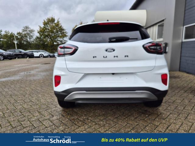 Ford Puma Titanium 1.0 EcoBoost Hybrid 125PS Automatik Klimaautomatik Sitzheizung Lenkradheizung Frontscheibe beheizb. LED-Scheinwerfer Ford-Navi SYNC4 Bluetooth Apple CarPlay Android Auto PDC 17-LM 