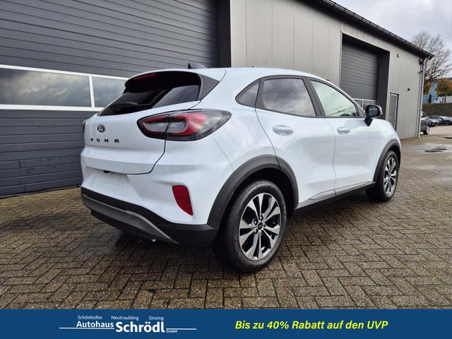 Ford Puma Titanium 1.0 EcoBoost Hybrid 125PS Automatik Klimaautomatik Sitzheizung Lenkradheizung Frontscheibe beheizb. LED-Scheinwerfer Ford-Navi SYNC4 Bluetooth Apple CarPlay Android Auto PDC 17-LM 