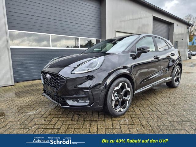 Ford Puma - ST-Line X 1.0 EcoBoost Hybrid 125PS Automatik NEUES MODELL 360°Kamera AbstandsTempomat el.Heckklappe Premium Leder (Sensico) B+O-Sound Klimaautomatik Sitzheizung Lenkradheizung Frontscheibe beheizb. Ford-Navi SYNC4 Bluetooth Apple CarPlay Android A