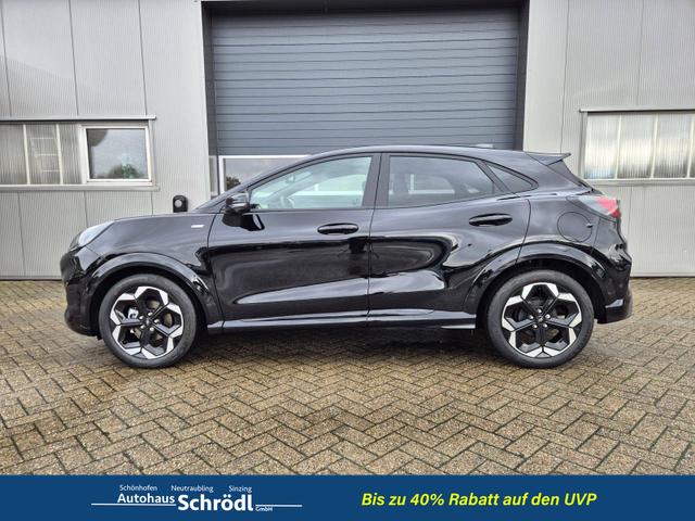 Ford Puma - ST-Line X 1.0 EcoBoost Hybrid 125PS Automatik NEUES MODELL 360°Kamera AbstandsTempomat el.Heckklappe Premium Leder (Sensico) B+O-Sound Klimaautomatik Sitzheizung Lenkradheizung Frontscheibe beheizb. Ford-Navi SYNC4 Bluetooth Apple CarPlay Android A