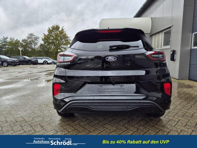 Ford Puma ST-Line X 1.0 EcoBoost Hybrid 125PS Automatik NEUES MODELL 360°Kamera AbstandsTempomat el.Heckklappe Premium Leder (Sensico) B+O-Sound Klimaautomatik Sitzheizung Lenkradheizung Frontscheibe beheizb. Ford-Navi SYNC4 Bluetooth Apple CarPlay Android A 