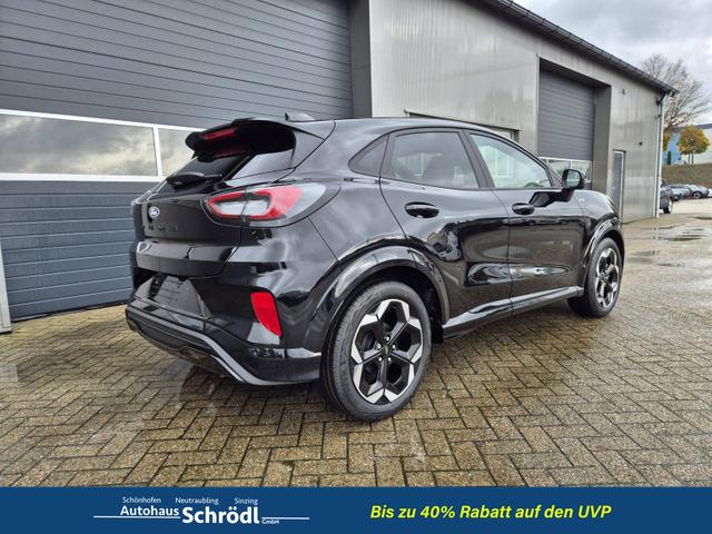 Ford Puma ST-Line X 1.0 EcoBoost Hybrid 125PS Automatik NEUES MODELL 360°Kamera AbstandsTempomat el.Heckklappe Premium Leder (Sensico) B+O-Sound Klimaautomatik Sitzheizung Lenkradheizung Frontscheibe beheizb. Ford-Navi SYNC4 Bluetooth Apple CarPlay Android A 