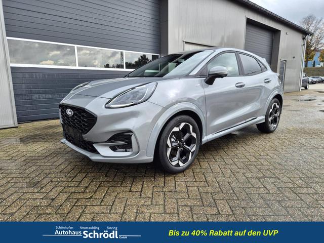 Ford Puma - ST-Line X 1.0 EcoBoost Hybrid 125PS Automatik NEUES MODELL 360°Kamera AbstandsTempomat el.Heckklappe Premium Leder (Sensico) B+O-Sound Klimaautomatik Sitzheizung Lenkradheizung Frontscheibe beheizb. Ford-Navi SYNC4 Bluetooth Apple CarPlay Android A