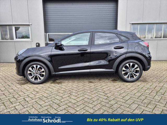 Ford Puma - Titanium 1.0 EcoBoost Hybrid 125PS Automatik Klimaautomatik Sitzheizung Lenkradheizung Frontscheibe beheizb. LED-Scheinwerfer Ford-Navi SYNC4 Bluetooth Apple CarPlay Android Auto PDC 17-LM