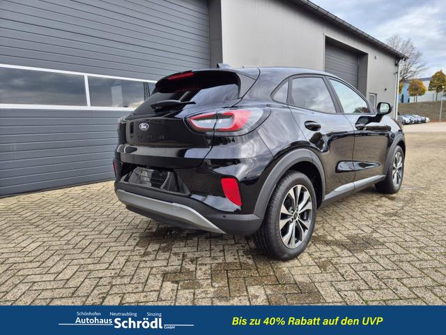 Ford Puma Titanium 1.0 EcoBoost Hybrid 125PS Automatik Klimaautomatik Sitzheizung Lenkradheizung Frontscheibe beheizb. LED-Scheinwerfer Ford-Navi SYNC4 Bluetooth Apple CarPlay Android Auto PDC 17-LM 
