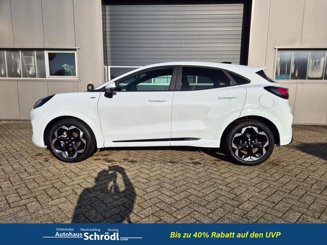 Ford Puma ST-Line X 1.0 EcoBoost Hybrid 125PS Automatik NEUES MODELL 360°Kamera AbstandsTempomat el.Heckklappe Premium Leder (Sensico) B+O-Sound Klimaautomatik Sitzheizung Lenkradheizung Frontscheibe beheizb. Ford-Navi SYNC4 Bluetooth Apple CarPlay Android A 