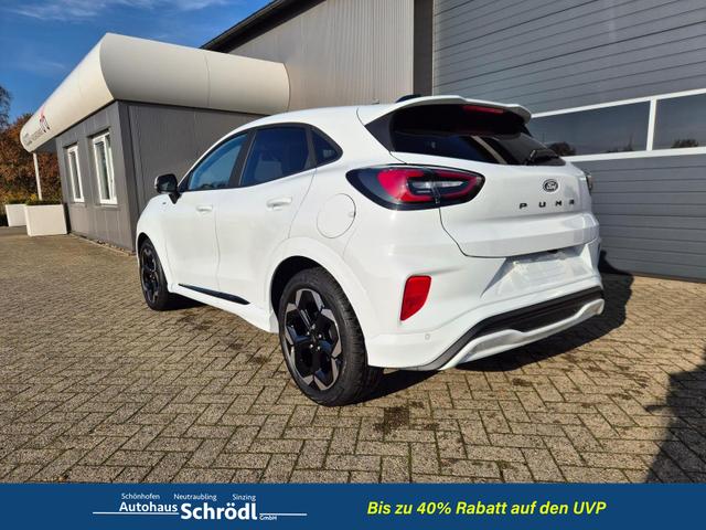 Ford Puma ST-Line X 1.0 EcoBoost Hybrid 125PS Automatik NEUES MODELL 360°Kamera AbstandsTempomat el.Heckklappe Premium Leder (Sensico) B+O-Sound Klimaautomatik Sitzheizung Lenkradheizung Frontscheibe beheizb. Ford-Navi SYNC4 Bluetooth Apple CarPlay Android A 