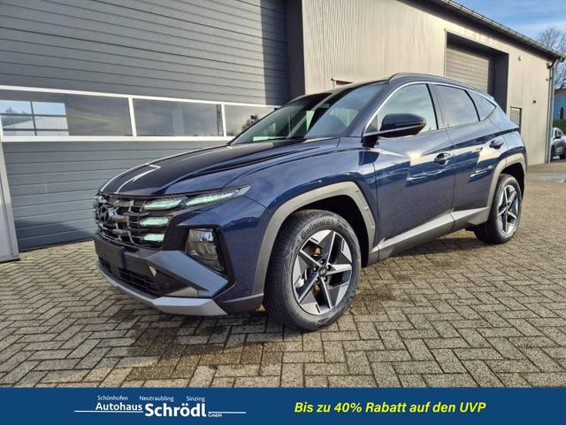 Hyundai TUCSON - Trend 1.6 T-GDI 150PS Automatik TZ 2026 Teil-Leder Sitzheizung v+h Lenkradheizung Klimaautomatik Navi Touchscreen DAB+ Apple CarPlay + Android Auto PDC R&uuml;ckf.-Kamera Matrix-LED-Scheinw.