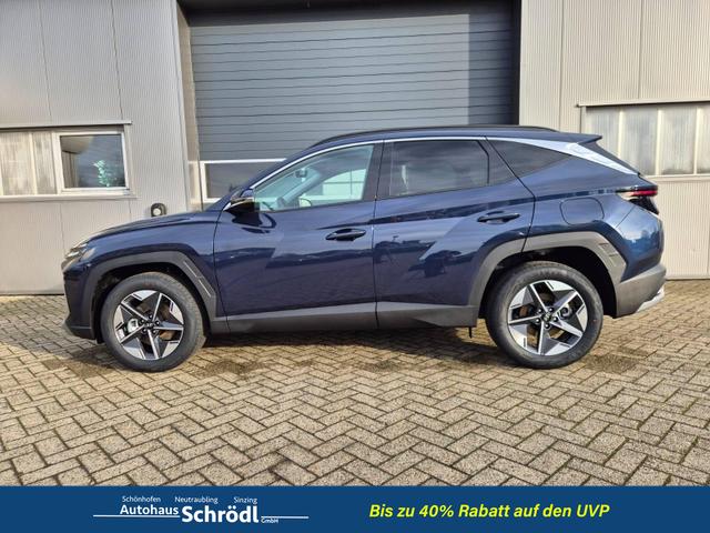 Hyundai TUCSON Trend 1.6 T-GDI 150PS Automatik TZ 2026 Teil-Leder Sitzheizung v+h Lenkradheizung Klimaautomatik Navi Touchscreen DAB+ Apple CarPlay + Android Auto PDC R&uuml;ckf.-Kamera Matrix-LED-Scheinw. 