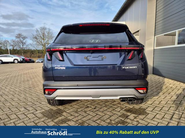 Hyundai TUCSON Trend 1.6 T-GDI 150PS Automatik TZ 2026 Teil-Leder Sitzheizung v+h Lenkradheizung Klimaautomatik Navi Touchscreen DAB+ Apple CarPlay + Android Auto PDC R&uuml;ckf.-Kamera Matrix-LED-Scheinw. 