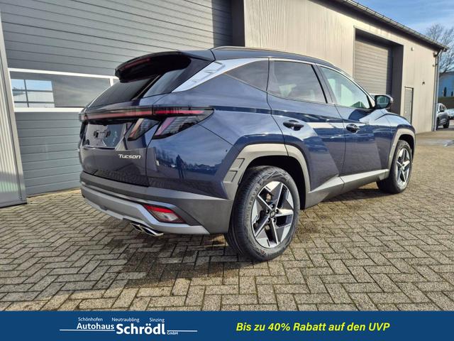 Hyundai TUCSON Trend 1.6 T-GDI 150PS Automatik TZ 2026 Teil-Leder Sitzheizung v+h Lenkradheizung Klimaautomatik Navi Touchscreen DAB+ Apple CarPlay + Android Auto PDC R&uuml;ckf.-Kamera Matrix-LED-Scheinw. 
