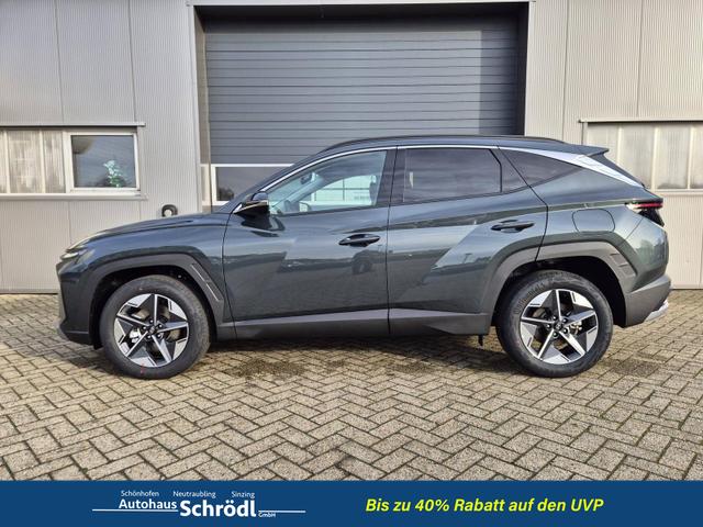 Hyundai TUCSON - Trend 1.6 T-GDI 150PS Automatik TZ 2026 Teil-Leder Sitzheizung v+h Lenkradheizung Klimaautomatik Navi Touchscreen DAB+ Apple CarPlay + Android Auto PDC R&uuml;ckf.-Kamera Matrix-LED-Scheinw.