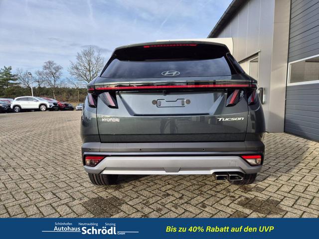 Hyundai TUCSON Trend 1.6 T-GDI 150PS Automatik TZ 2026 Teil-Leder Sitzheizung v+h Lenkradheizung Klimaautomatik Navi Touchscreen DAB+ Apple CarPlay + Android Auto PDC R&uuml;ckf.-Kamera Matrix-LED-Scheinw. 