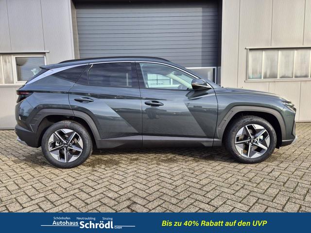 Hyundai TUCSON Trend 1.6 T-GDI 150PS Automatik TZ 2026 Teil-Leder Sitzheizung v+h Lenkradheizung Klimaautomatik Navi Touchscreen DAB+ Apple CarPlay + Android Auto PDC R&uuml;ckf.-Kamera Matrix-LED-Scheinw. 