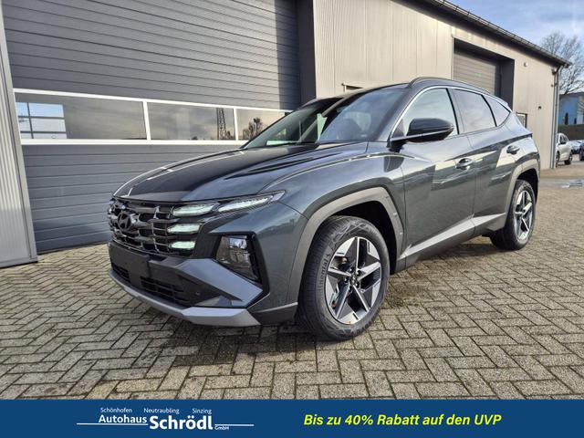 Hyundai TUCSON - Trend 1.6 T-GDI 150PS Automatik TZ 2026 Teil-Leder Sitzheizung v+h Lenkradheizung Klimaautomatik Navi Touchscreen DAB+ Apple CarPlay + Android Auto PDC R&uuml;ckf.-Kamera Matrix-LED-Scheinw.