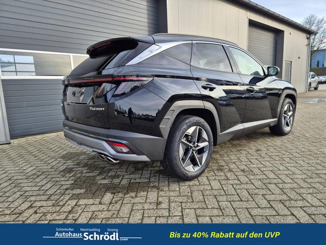 Hyundai TUCSON Trend 1.6 T-GDI 150PS Automatik TZ 2026 Teil-Leder Sitzheizung v+h Lenkradheizung Klimaautomatik Navi Touchscreen DAB+ Apple CarPlay + Android Auto PDC R&uuml;ckf.-Kamera Matrix-LED-Scheinw. 