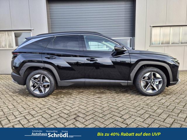 Hyundai TUCSON Trend 1.6 T-GDI 150PS Automatik TZ 2026 Teil-Leder Sitzheizung v+h Lenkradheizung Klimaautomatik Navi Touchscreen DAB+ Apple CarPlay + Android Auto PDC R&uuml;ckf.-Kamera Matrix-LED-Scheinw. 