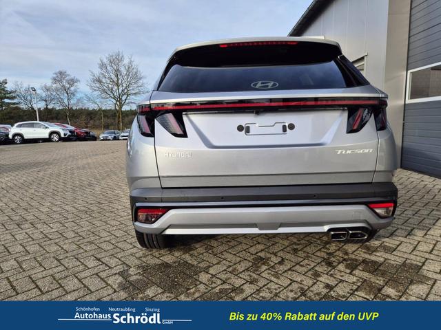 Hyundai TUCSON Trend 1.6 T-GDI 150PS Automatik TZ 2026 Teil-Leder Sitzheizung v+h Lenkradheizung Klimaautomatik Navi Touchscreen DAB+ Apple CarPlay + Android Auto PDC R&uuml;ckf.-Kamera Matrix-LED-Scheinw. 