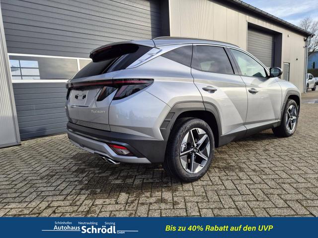 Hyundai TUCSON Trend 1.6 T-GDI 150PS Automatik TZ 2026 Teil-Leder Sitzheizung v+h Lenkradheizung Klimaautomatik Navi Touchscreen DAB+ Apple CarPlay + Android Auto PDC R&uuml;ckf.-Kamera Matrix-LED-Scheinw. 