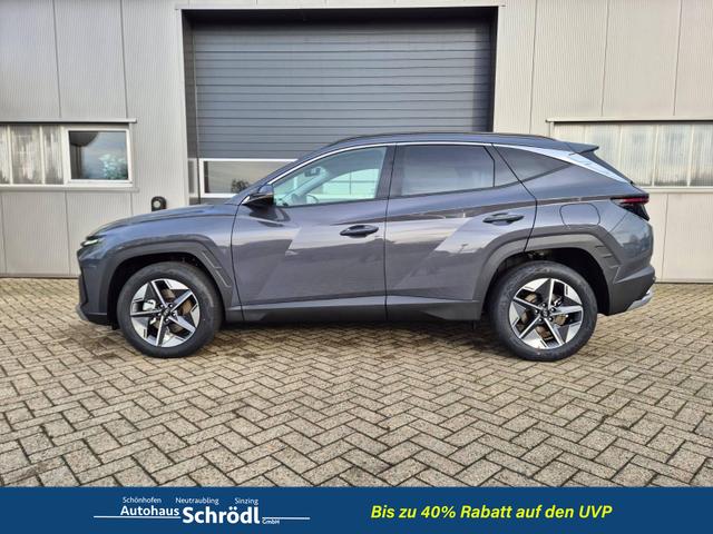 Hyundai TUCSON Trend 1.6 T-GDI 150PS Automatik TZ 2026 Teil-Leder Sitzheizung v+h Lenkradheizung Klimaautomatik Navi Touchscreen DAB+ Apple CarPlay + Android Auto PDC R&uuml;ckf.-Kamera Matrix-LED-Scheinw. 