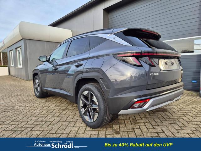 Hyundai TUCSON Trend 1.6 T-GDI 150PS Automatik TZ 2026 Teil-Leder Sitzheizung v+h Lenkradheizung Klimaautomatik Navi Touchscreen DAB+ Apple CarPlay + Android Auto PDC R&uuml;ckf.-Kamera Matrix-LED-Scheinw. 