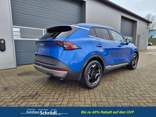 Kia Sportage Spirit 1.6 T-GDI 150PS Automatik NEUES MODELL MY26 FACELIFT Teil-Leder 18"LM Sitzheizung v+h Lenkradheizung Klimaautomatik ACC Navi Bluetooth Touchscreen Apple CarPlay Android Auto PDC R&uuml;ckf.Kamera 2x Keyless 