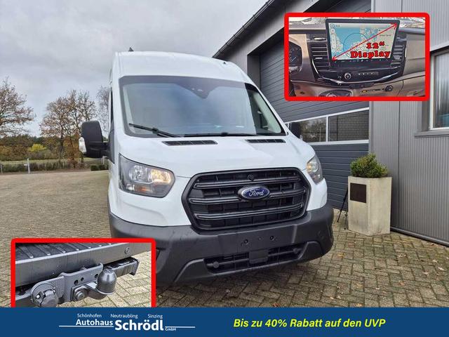Ford Transit 350 L4H3 2.0 EcoBlue 130PS Trend Heckantrieb 3,5t 2-Sitzer AHK Sitzheizung Frontscheibe beheizb. Klimaautomatik Navi PDC v+h Bluetooth DAB Apple CarPlay Android Auto Tempomat Ganzj.Reifen 