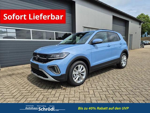Volkswagen T-Cross - 1.0 TSI 116PS DSG Life LED-Matrix-Scheinwerfer Klimaautomatik Sitzheizung PDC R&uuml;ckf.Kamera 17-LM abged.Scheiben 2xKeyless DAB+ Bluetooth Touchscreen Apple CarPlay Android Auto
