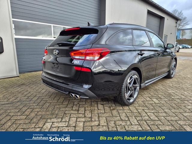 Hyundai i30 Kombi 1.6 T-GDI 150PS Automatik N-Line MY2026 Sitzheizung Lenkradheizung Klimaautomatik Navi 10,3"-Touchscreen Bluelink Apple CarPlay + Android Auto PDC v+h R&uuml;ckf.Kamera 18-LM 