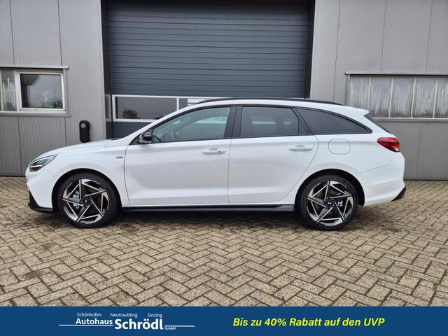 Hyundai i30 Kombi 1.6 T-GDI 150PS Automatik N-Line MY2026 Sitzheizung Lenkradheizung Klimaautomatik Navi 10,3"-Touchscreen Bluelink Apple CarPlay + Android Auto PDC v+h R&uuml;ckf.Kamera 18-LM 