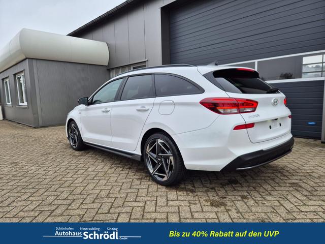 Hyundai i30 Kombi 1.6 T-GDI 150PS Automatik N-Line MY2026 Sitzheizung Lenkradheizung Klimaautomatik Navi 10,3"-Touchscreen Bluelink Apple CarPlay + Android Auto PDC v+h R&uuml;ckf.Kamera 18-LM 