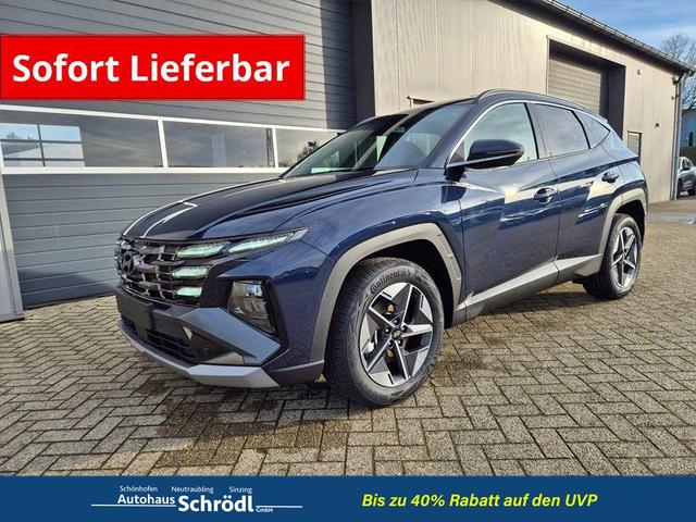 Hyundai TUCSON - Trend 1.6 T-GDI 150PS Automatik TZ 2026 Teil-Leder Sitzheizung v+h Lenkradheizung Klimaautomatik Navi Touchscreen DAB+ Apple CarPlay + Android Auto PDC R&uuml;ckf.-Kamera Matrix-LED-Scheinw.