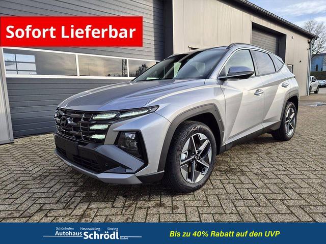 Hyundai TUCSON - Trend 1.6 T-GDI 150PS Automatik TZ 2026 Teil-Leder Sitzheizung v+h Lenkradheizung Klimaautomatik Navi Touchscreen DAB+ Apple CarPlay + Android Auto PDC R&uuml;ckf.-Kamera Matrix-LED-Scheinw.