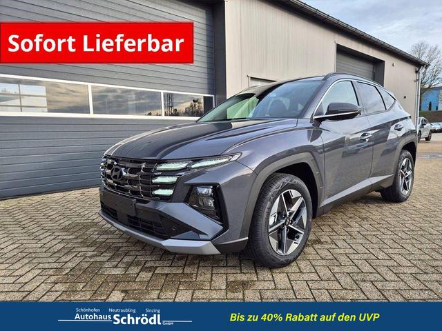 Hyundai TUCSON - Trend 1.6 T-GDI 150PS Automatik TZ 2026 Teil-Leder Sitzheizung v+h Lenkradheizung Klimaautomatik Navi Touchscreen DAB+ Apple CarPlay + Android Auto PDC R&uuml;ckf.-Kamera Matrix-LED-Scheinw.