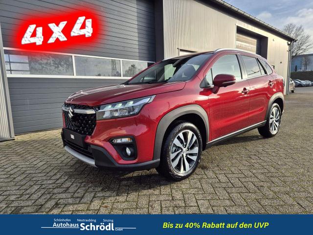 Suzuki S-Cross - Comfort+ 110PS Automatik MHEV 4x4 ALLGRIP 1.4 Boosterjet Teilleder Navi Klimaautomatik Sitzheizung ACC PDC v+h 4x Kamera Suzuki-Radio Apple CarPlay Android Auto Touchscreen 2xKeyless 17-LM