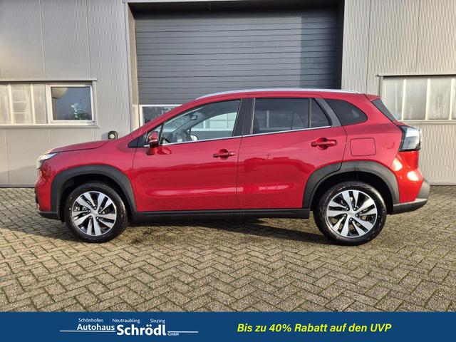 Suzuki S-Cross Comfort+ 110PS Automatik MHEV 4x4 ALLGRIP 1.4 Boosterjet Teilleder Navi Klimaautomatik Sitzheizung ACC PDC v+h 4x Kamera Suzuki-Radio Apple CarPlay Android Auto Touchscreen 2xKeyless 17-LM 