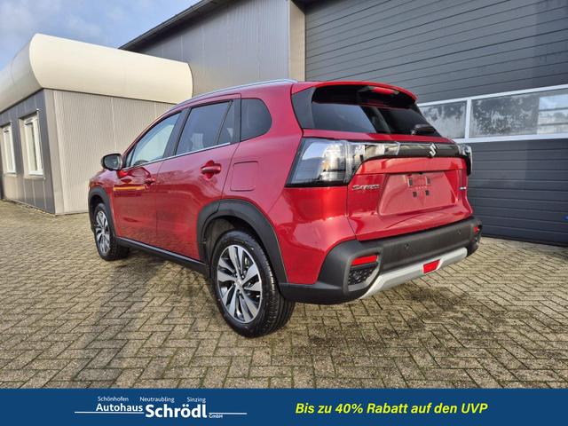 Suzuki S-Cross Comfort+ 110PS Automatik MHEV 4x4 ALLGRIP 1.4 Boosterjet Teilleder Navi Klimaautomatik Sitzheizung ACC PDC v+h 4x Kamera Suzuki-Radio Apple CarPlay Android Auto Touchscreen 2xKeyless 17-LM 