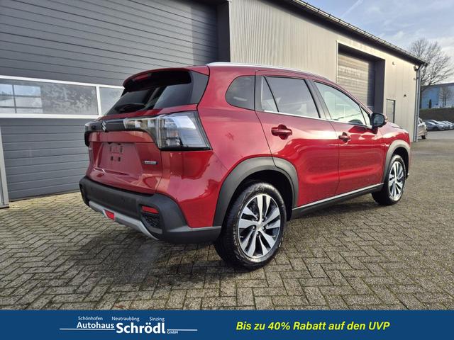 Suzuki S-Cross Comfort+ 110PS Automatik MHEV 4x4 ALLGRIP 1.4 Boosterjet Teilleder Navi Klimaautomatik Sitzheizung ACC PDC v+h 4x Kamera Suzuki-Radio Apple CarPlay Android Auto Touchscreen 2xKeyless 17-LM 