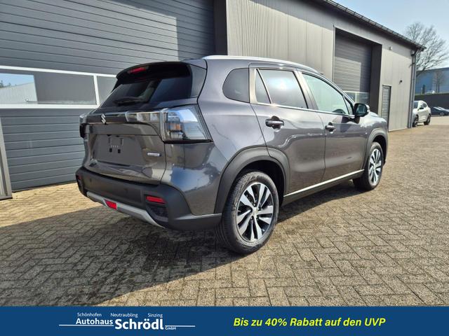 Suzuki S-Cross Comfort+ 110PS MHEV 4x4 ALLGRIP 1.4 Boosterjet Teilleder Navi Klimaautomatik Sitzheizung ACC PDC v+h 4x Kamera Suzuki-Radio Apple CarPlay Android Auto Touchscreen 2xKeyless 17-LM 