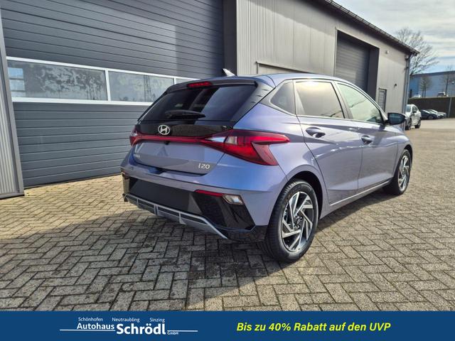 Hyundai i20 1.0 T-GDI 90PS Trend Automatik 5-t&uuml;rig Klimaautomatik Sitzheizung Lenkradheizung R&uuml;ckf.Kamera PDC Apple CarPlay Android Auto Tempomat Touchscreen 16"LM 