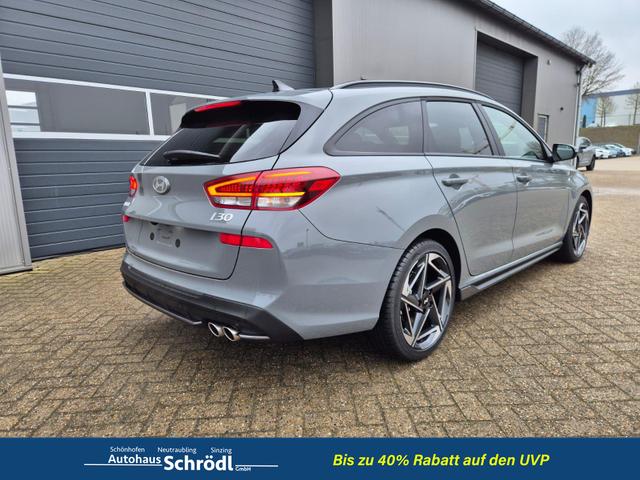 Hyundai i30 Kombi 1.6 T-GDI 150PS Automatik N-Line MY2026 Sitzheizung Lenkradheizung Klimaautomatik Navi 10,3"-Touchscreen Bluelink Apple CarPlay + Android Auto PDC v+h R&uuml;ckf.Kamera 18-LM 